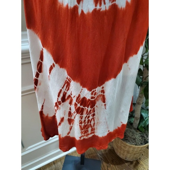 7 Islands American Flag Multicolor Rayon Round Neck Knee Length Dress 2X - Picture 4 of 10